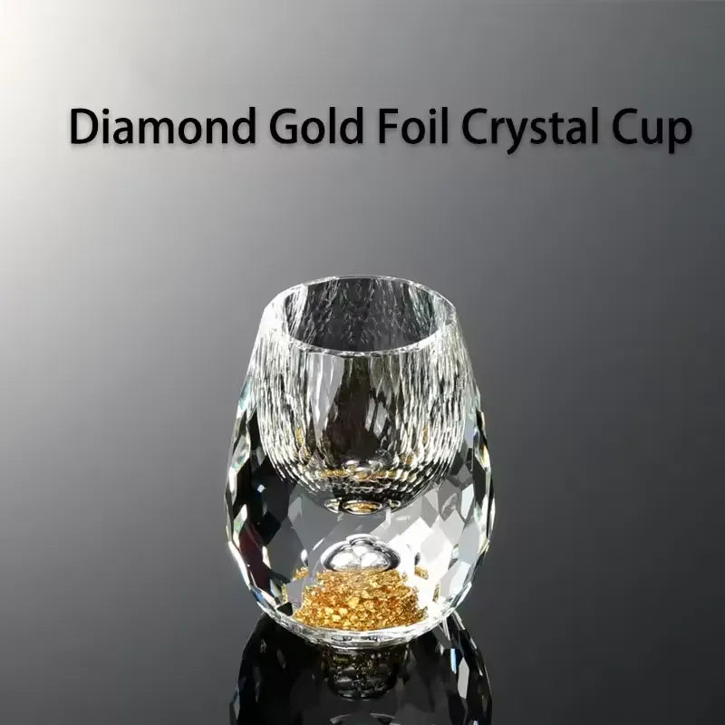 Kin Glas mit Goldakzent · 1+1 gratis